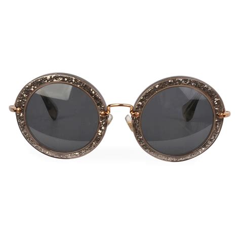 miu miu sunglasses glitter siambrandname|Miu Miu Sunglasses .